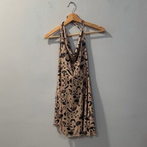 Printed Halter Neck Dress